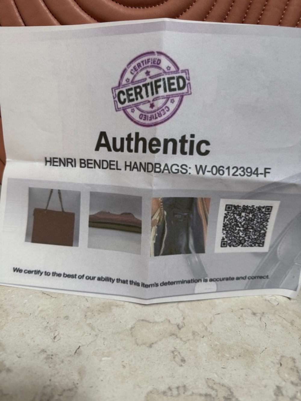 Henri Bendel blush pink 🩷 lambskin expandable chain tote with COA - Picture 15 of 15